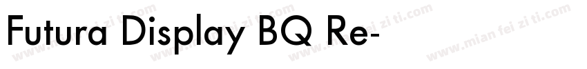 Futura Display BQ Re字体转换